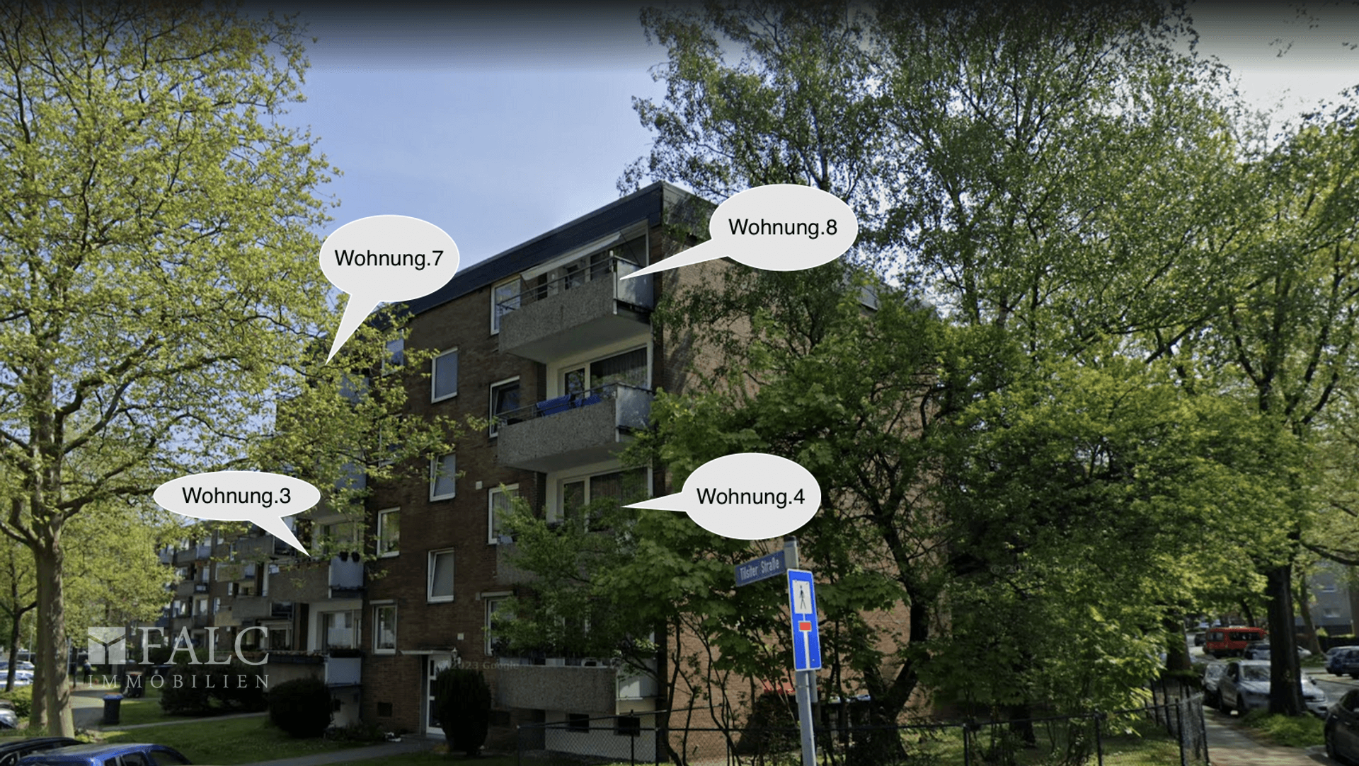 Wohnungen Nr. 3, 4, 7, und 8